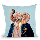Elephant Throw Pillow By Animal Crew