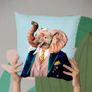 Elephant Throw Pillow By Animal Crew