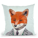 Fox Throw Pillow By Animal Crew