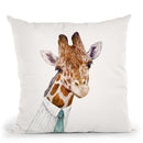 Giraffe Throw Pillow By Animal Crew