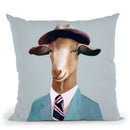 Goat Throw Pillow By Animal Crew