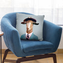 Goat Throw Pillow By Animal Crew