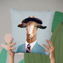 Goat Throw Pillow By Animal Crew
