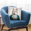 Grey Wolf Throw Pillow By Animal Crew