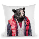 Black Bear Throw Pillow By Animal Crew