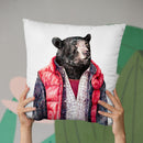 Black Bear Throw Pillow By Animal Crew