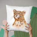Leopard Throw Pillow By Animal Crew