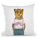 Little Cheetah Throw Pillow By Animal Crew