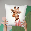 Mrs Giraffe Throw Pillow By Animal Crew