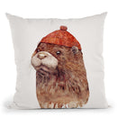 Otter Throw Pillow By Animal Crew