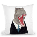 T-Rex Throw Pillow By Animal Crew