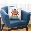 Eclectic Cat Throw Pillow By Animal Crew