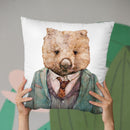 Wombat Throw Pillow By Animal Crew
