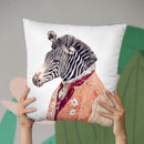Zebra Throw Pillow By Animal Crew