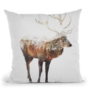 Arctic Deer Throw Pillow By Andreas Lie
