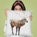Arctic Deer Throw Pillow By Andreas Lie
