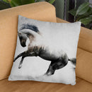 White Stallion Throw Pillow By Andreas Lie