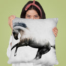 White Stallion Throw Pillow By Andreas Lie