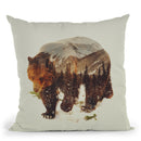 Wild Grizzly Bear Throw Pillow By Andreas Lie