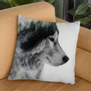 Wolf Stare Throw Pillow By Andreas Lie