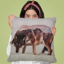 Wolf Andreas Lie Throw Pillow By Andreas Lie