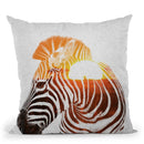 Zebra Andreas Lie Throw Pillow By Andreas Lie