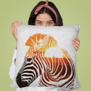 Zebra Andreas Lie Throw Pillow By Andreas Lie