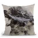 Bear In The Fog Throw Pillow By Andreas Lie