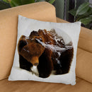 Bear In The Mountains Throw Pillow By Andreas Lie