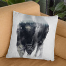 Bison In Mist Throw Pillow By Andreas Lie