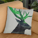 Deer In The Aurora Borealis Throw Pillow By Andreas Lie
