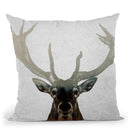 Deer Andreas Lie Throw Pillow By Andreas Lie
