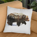 Arctic Grizzly Bear Throw Pillow By Andreas Lie