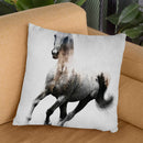 Galloping Horse Throw Pillow By Andreas Lie
