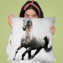 Galloping Horse Throw Pillow By Andreas Lie