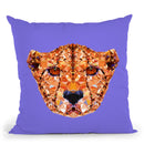 Geometric Cheetan Throw Pillow By Andreas Lie