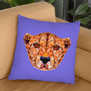 Geometric Cheetan Throw Pillow By Andreas Lie