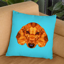 Geometric Dachshund Throw Pillow By Andreas Lie