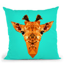 Geometric Giraffe Throw Pillow By Andreas Lie