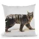 Arctic Lynx Throw Pillow By Andreas Lie