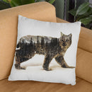 Arctic Lynx Throw Pillow By Andreas Lie