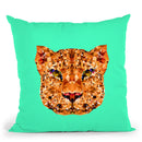 Geometric Leopard Throw Pillow By Andreas Lie