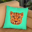Geometric Leopard Throw Pillow By Andreas Lie