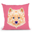 Geometric Samoyed Throw Pillow By Andreas Lie