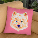 Geometric Samoyed Throw Pillow By Andreas Lie