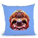 Geometric Sloth Throw Pillow By Andreas Lie
