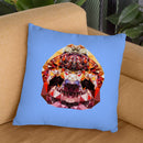 Geometric Sloth Throw Pillow By Andreas Lie