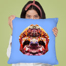 Geometric Sloth Throw Pillow By Andreas Lie