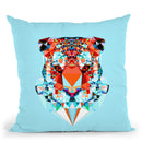 Geometric Tiger Throw Pillow By Andreas Lie