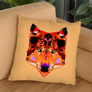 Geometric Wolf Throw Pillow By Andreas Lie